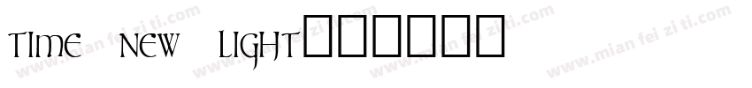 time new light字体转换
